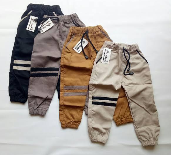 Product Introduction of celana chinos jogger anak 1-10 tahun paket 4pcs Anak-Anak Kancing 5