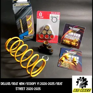 PAKET FULL UPGRADE CVT BEAT DELUXE BEAT NEW BEAT STREET GENIO 2020 2021 2022 2023 SCOOPY FI 1500 RPM ROLER RACING