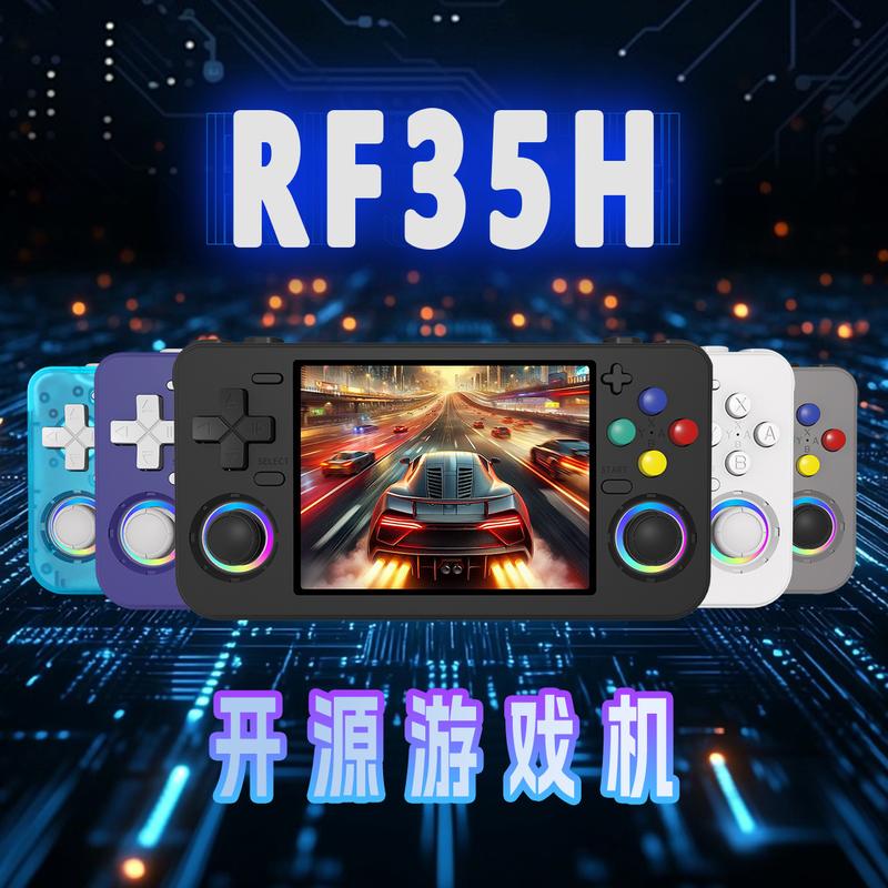 RF35H, máy chơi game cầm tay mới, mã nguồn mở, kiểu dáng cổ điển, có thể mang theo, chơi được các trò chơi PS, arcade và GBA, gợi nhớ về những kỷ niệm, phiên bản PSP2026, sản phẩm bán chạy nhất.