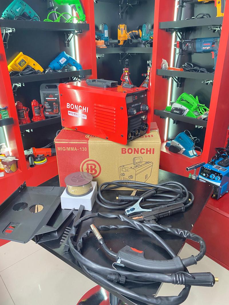 Product Introduction of MESIN LAS MIG/MMA FREE KAWAT LAS Lengkap MERK BONCHI 900w 130Amper 0