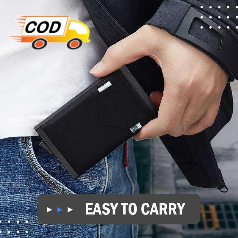 Product Introduction of Dompet Kartu Pria Wanita Slim Slider Aluminium Aman Anti Pencurian RFID Cashless Kredit Card ATM KTP 25