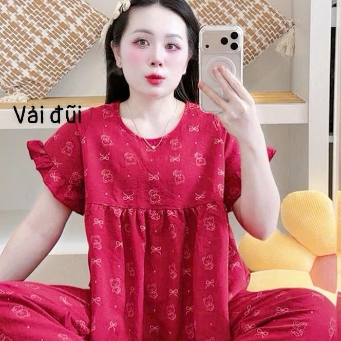 [SBL02] Đồ bộ nữ mặc nhà kiểu dáng babyboll tay ngắn , chất liệu đũi mềm , đa dạng màu sắc , không nhăn , không rút