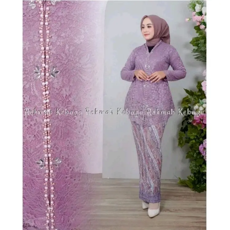 Anisa Kebaya - Setelan Kebaya Floy Kartini Lengan Panjang / Atasan Kebaya Floy Brukat 6