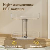Gambar [NEW ARRIVAL] Vusign Clear Round Turn Organizer Shelf 2 Layer / Rak Meja Kosmetik Putar 2 TIngkat / Storage Makeup Shelf 2 Level Multifungsi VS1240 dari vusignhome Kab. Tangerang 5 Tokopedia