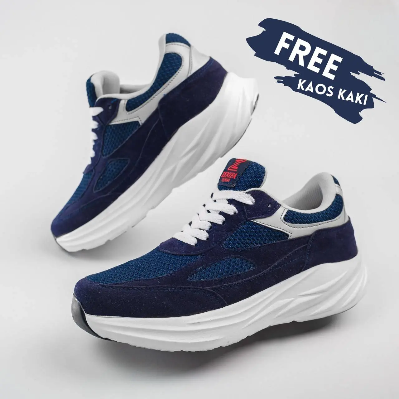 Sepatu Sneakers Pria Outdoor Original Zenifa Kishi Sepatu Jogging Ringan Sepatu Lari Anti Slip Modern Shoe Running