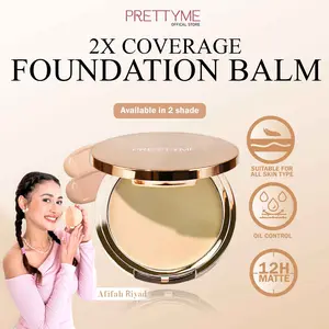 PRETTYME Foundition Solid Foundation Balm Compactbalm Waterproof Moisturizing Concealing Cream Cover-up Concealer 2X Coverage