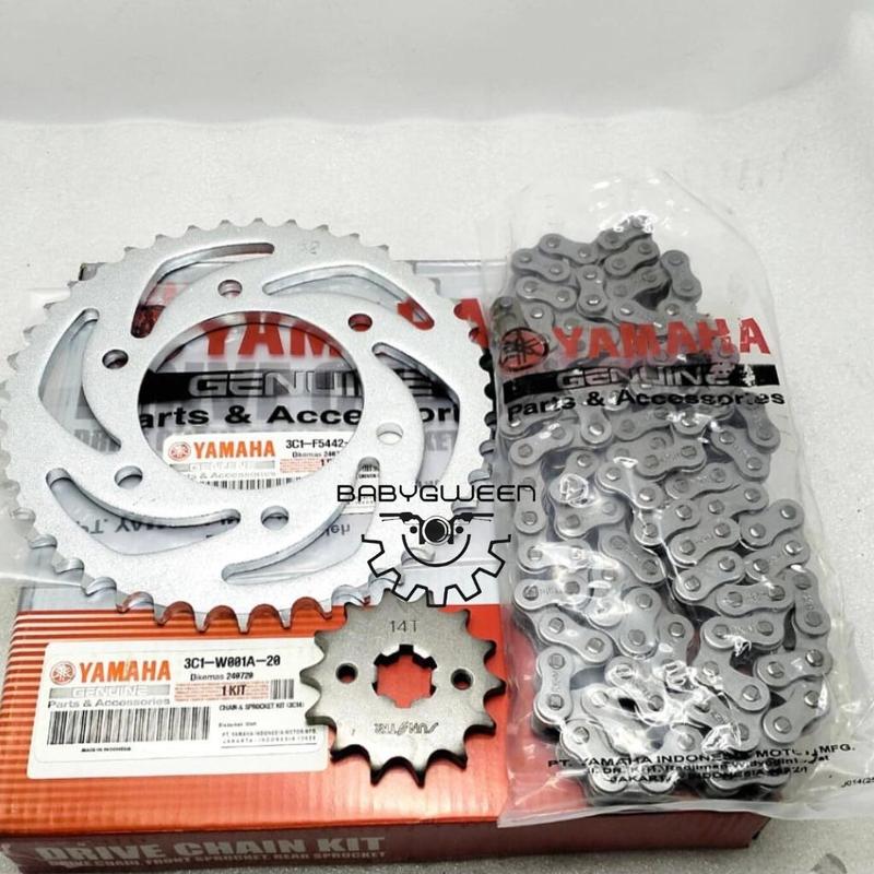 GW- GEAR SET RANTAI MOTOR YAMAHA VIXION OLD/LAMA 3C1 UK: 14-42T KUALITAS ORISINIL ASLI YGP GER GIR Motorcycle 1