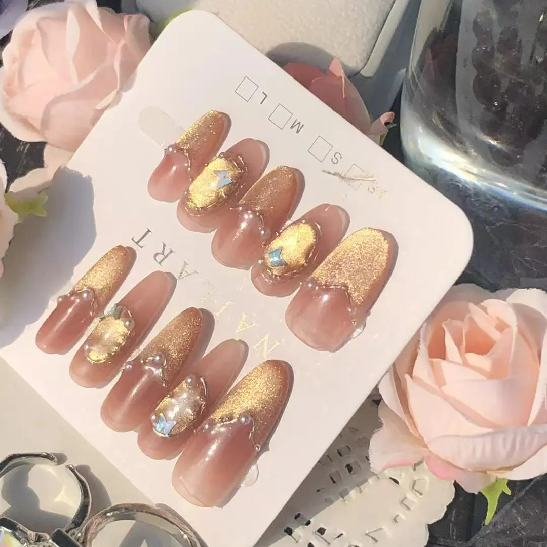 【ZZJM】 Hand-made nail polish with elegant phototherapy manicure