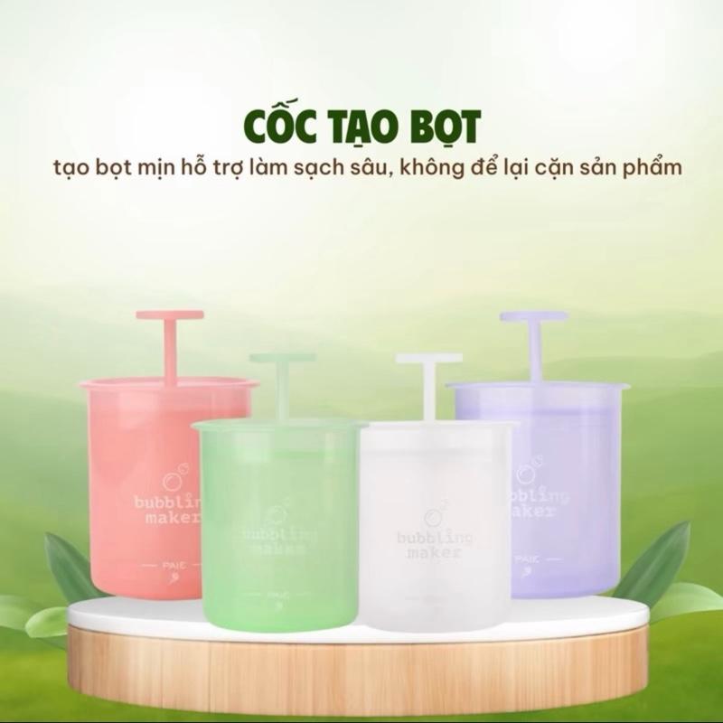 Cốc tạo bọt dầu gội, sữa rửa mặt, bọt mịn hỗ trợ làm sạch sâu, nhiều màu, dành cho nam và nữ