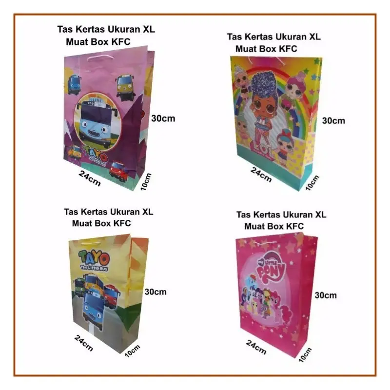 ￼Paperbag Ultah Karakter isi 10 pcs
