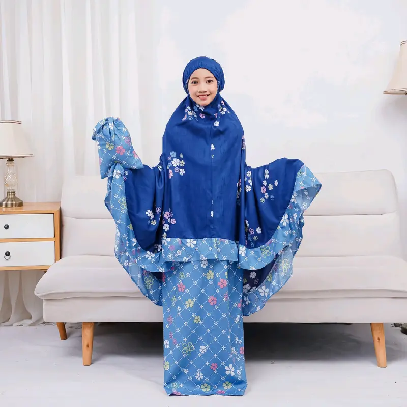 {Tameera} Mukena Anak 6 Sampai 10 Tahun Bahan Adem Nyaman Lembut Katun Rayon Bali Amiroh Kids 2