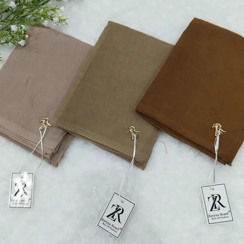ZARYTA HIJAB VOAL SOLITAIRE 5 PCS SEGI EMPAT MUSLIM SQUARE 2