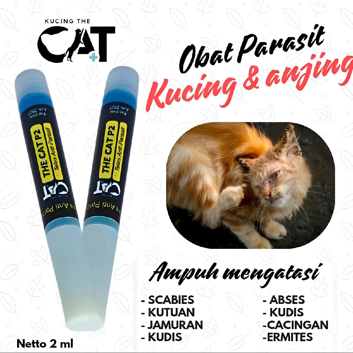 Obat Parasit Kucing The Cat - Obat Parasit Tetes P2 - Obat Scabies Dan Jamur