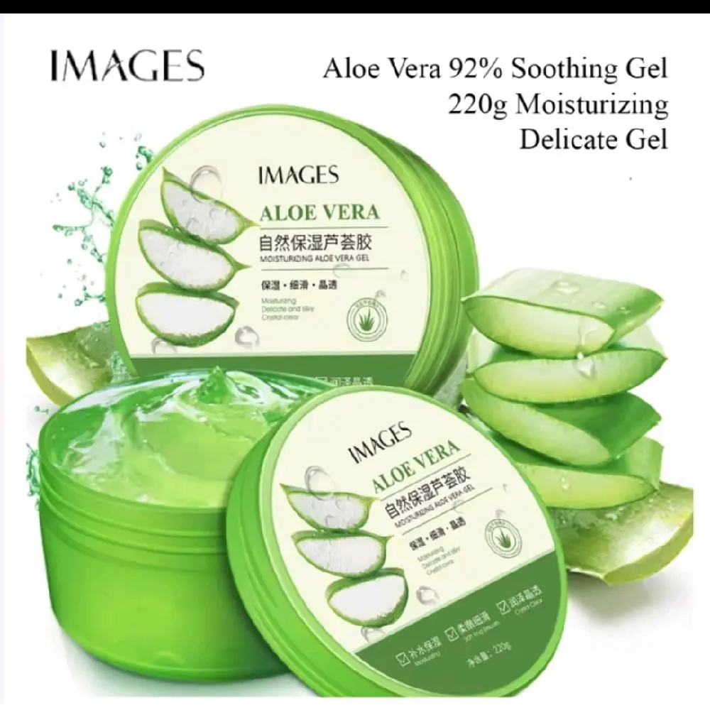 hymes aloe vera soothing gel wajah glowing masker wajah pelembab