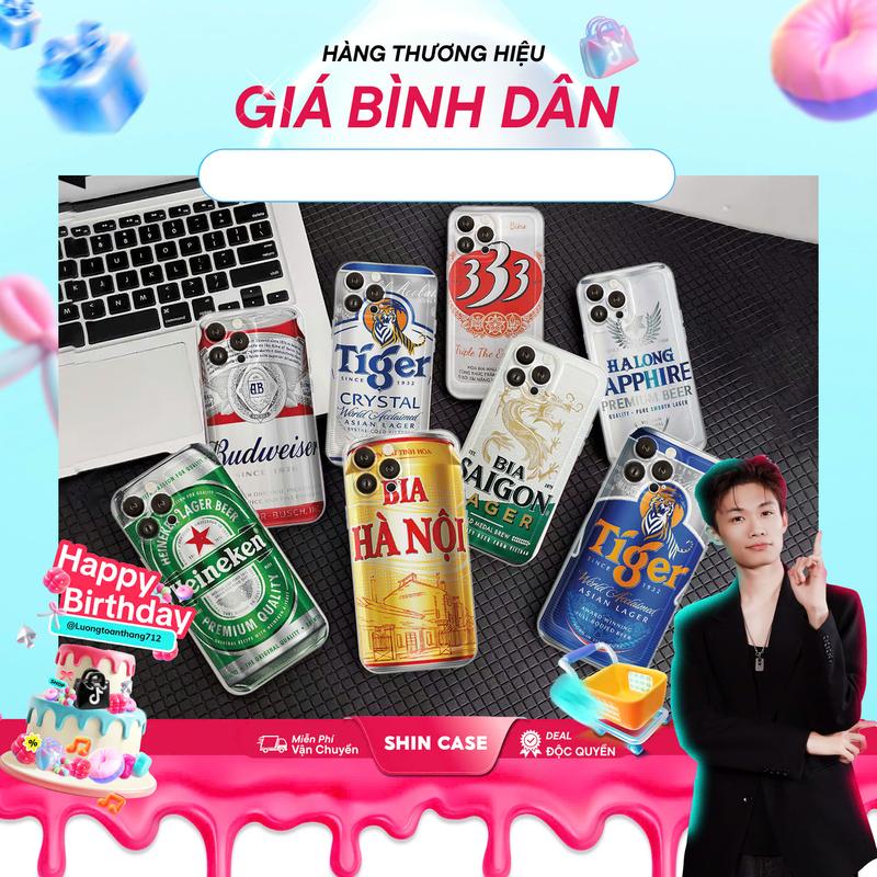 Shin Case X Luongtoanthang712 Ốp Lưng iPhone Vỏ Bia Viền Thẳng Chống Sốc Bảo Vệ Camera - iP 6 6s 7 8 Plus X XS 11 12 13 14 15 16 17 Pro Max