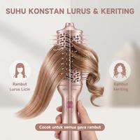 Gambar MAIMEITE Blow Dryer Hot Air 4-In-1 Hot Air Brush Sisir Pengering Rambut 800W Blow Dryer Styling Pelurus Rambut Curling Volume Multifungsi Hairdryer - Merah Muda dari MAIMEITE Store Kota Administrasi Jakarta Utara 4 Tokopedia