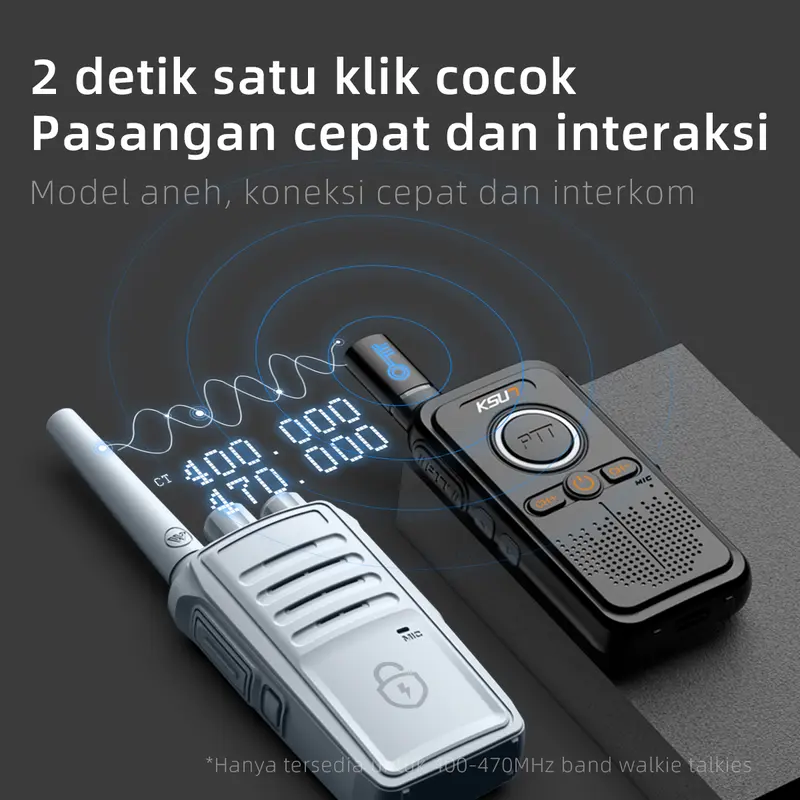 KSUN ht jarak jauh 5km murah walkie talkie UHF  handy talky 4200mAh 1