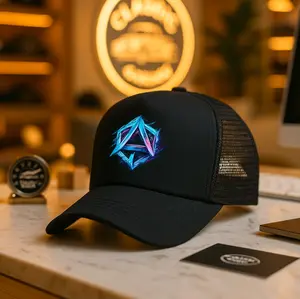 Topi Trucker Jaring Hitam Inisial Cowok Cewek Pria Wanita Dewasa dengan Inisial Huruf Abjad Alphabet A - Z Fasion Bisbol Keren melindungi dari cuaca panas