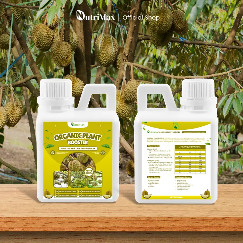 ORGANIC PLANT BOOSTER DURIAN 500 ML - Pupuk Organik Cair Dan ZPT Khusus Tanaman Durian - Mempercepat Pertumbuhan Dan Pelebat Tanaman Durian 3