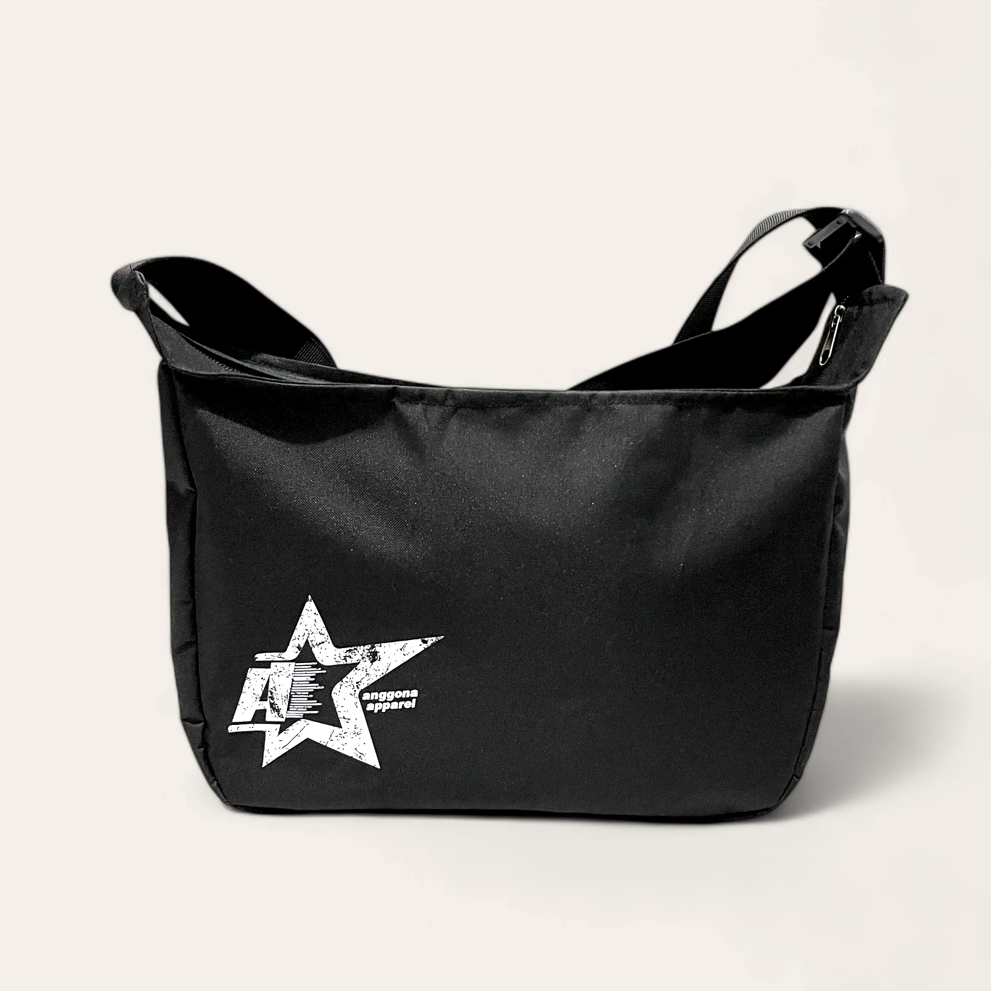 Tas Selempang Pria Graffiti Cowok Keren dan Parah Slingbag Hitam