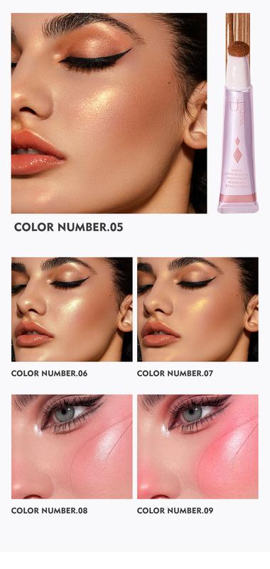 Product Introduction of 13 Color Blush Makeup Blush Contour Shimmer Highlight Face Makeup Nourishing Waterproof Long-lating Multi-Function Soft Shadow Cosmetics 34
