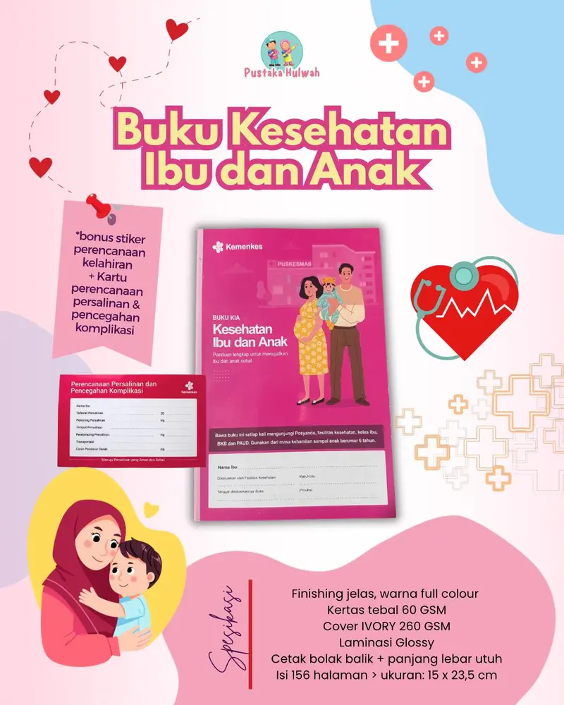 Buku KIA TERBARU BUKU KESEHATAN IBU DAN ANAK Cetakan Terbaru Kemenkes [Pustaka Hulwah]