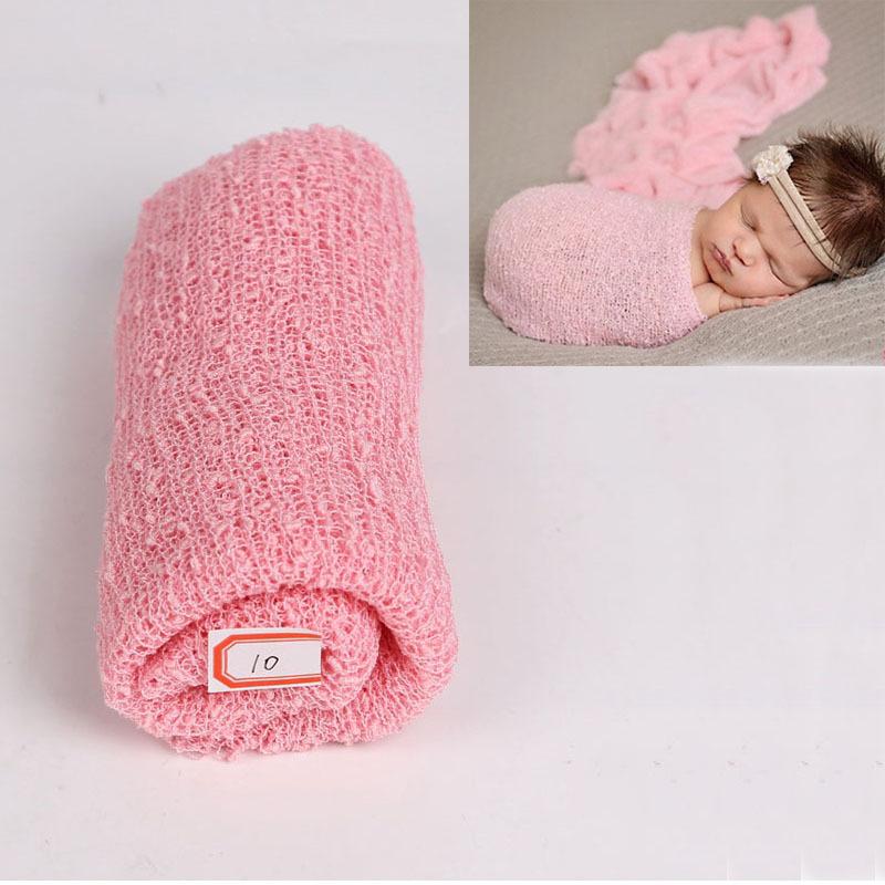 Product Introduction of Cross-border children's photography wrap cloth studio newborn baby photo wrap blanket elastic gauze wrap cloth factory direct sales 12