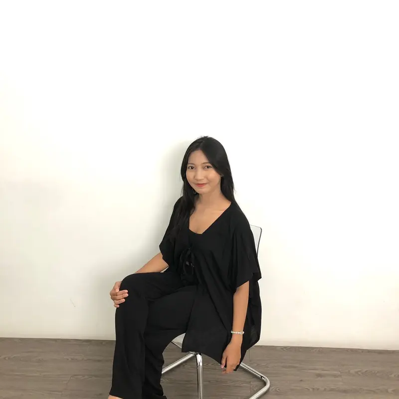 Nina outer batwing big size  Cardigan Panjang Wanita Kardigan Casual Katun Oversize Basic Atasan  Nyaman 1