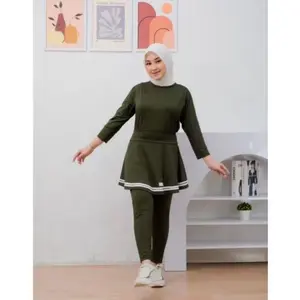Setelan Baju Olahraga Wanita Terbaru LegingRok Badminton senam Zumba Aerobik Joging Bersepeda Renang