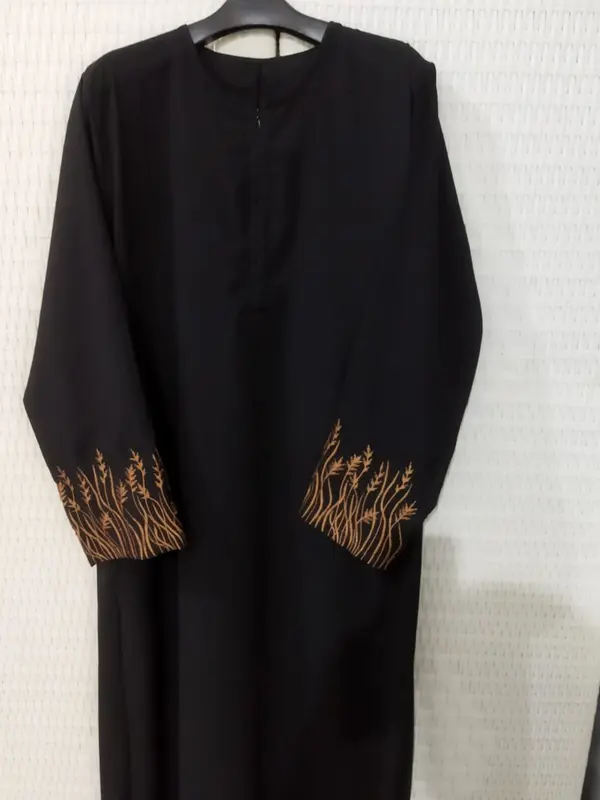 Gamis Abaya turki remaja Lebaran 2025 bordir terbaru 3