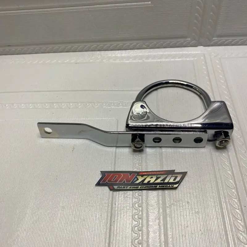 KLEM GANTUNGAN KNALPOT KOLONG FINISHING CHROME