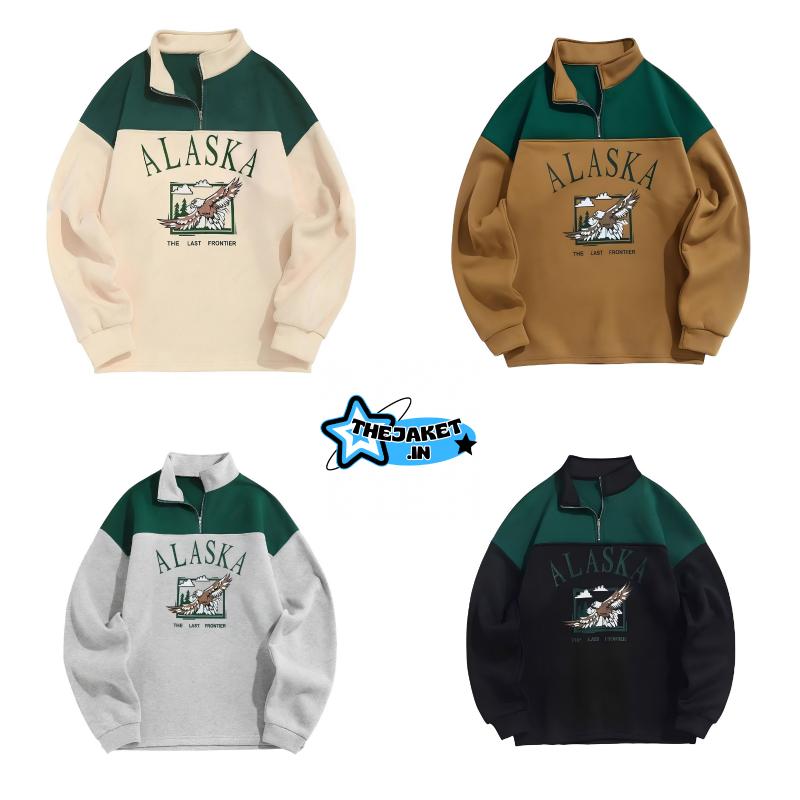(BISA COD) Sweater Halfzip Pria Fullprint Rubgy Vintage Unisex - Hoodie, Zipper - Tebal, Crewneck 4