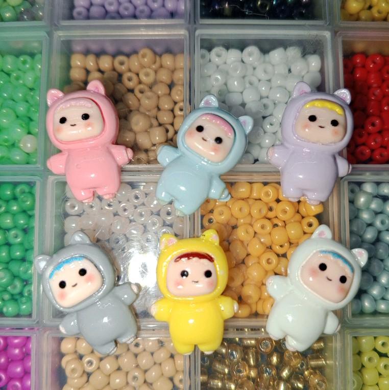 keychain pouch manik clay resin 4
