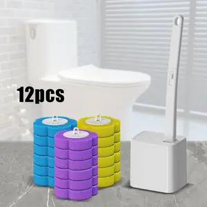 Sikat Toilet Sponge Pembersih Toilet Toilet Brush Set With Holder Cleaning Refill Head Disposable Toilet Brush