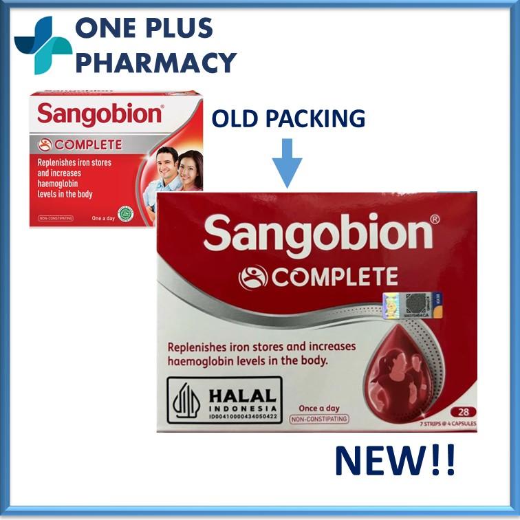 Complément Alimentaire Sangobion - Fer Et Vitamines Pour L'hémoglobine - 100 Gélules - Neuf