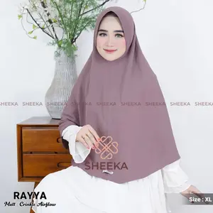 HIJAB KHIMAR CRINKLE RAYYA PREMIUM SIZE XL TANPA TALI Airflow Instan