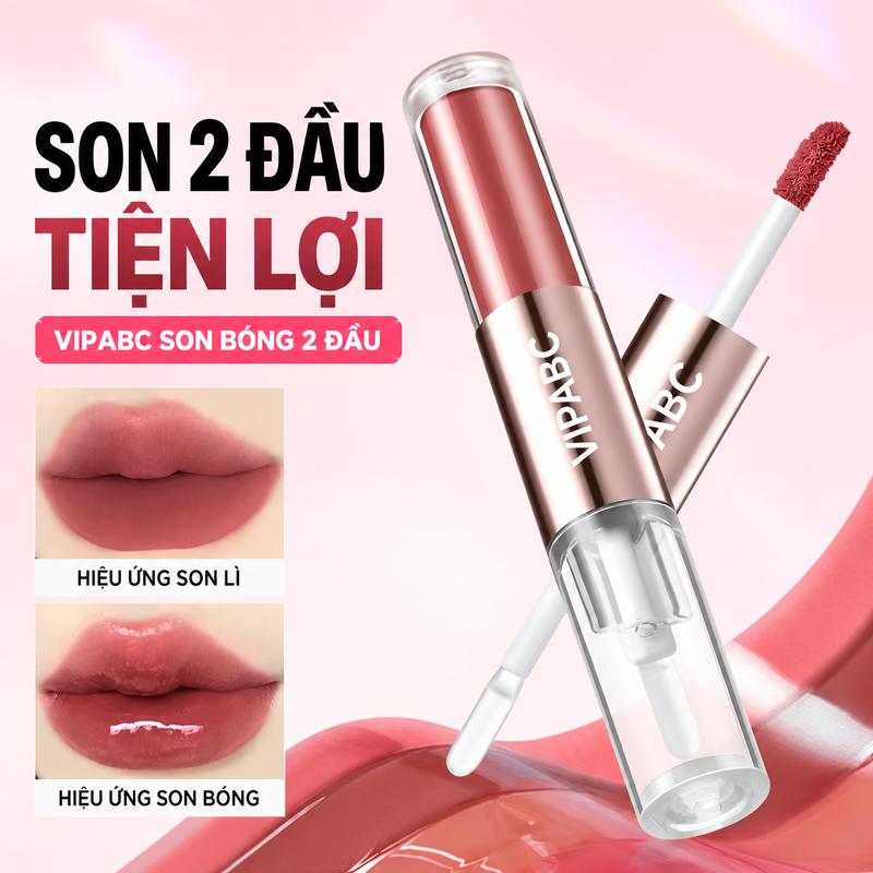 Son Kem 2 Đầu Lì & Bóng, Son Môi 2 Trong 1, 2 Hiệu Ứng Lì Và Bóng, Tiện Lợi Khi…