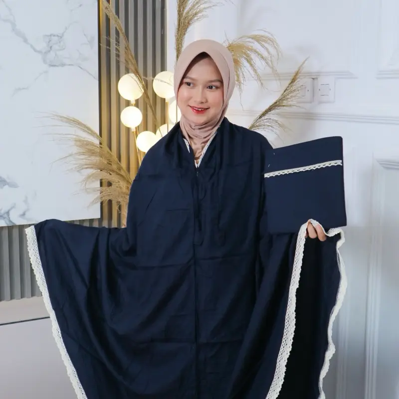 MUKENA RAYON POLOS JUMBO DEWASA SUPER ADEM LEMBUT 2in1