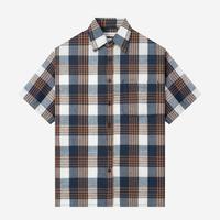 Gambar TENUE Kemeja Flannel Lengan Pendek - College - Navy Brown White - L dari Tenue de Attire Kota Administrasi Jakarta Selatan 3 Tokopedia