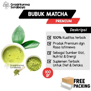 ASLI BUBUK MATCHA 100gr Kualitas Premium Original Terbaik Minuman dan Suplemen Untuk Kesehatan