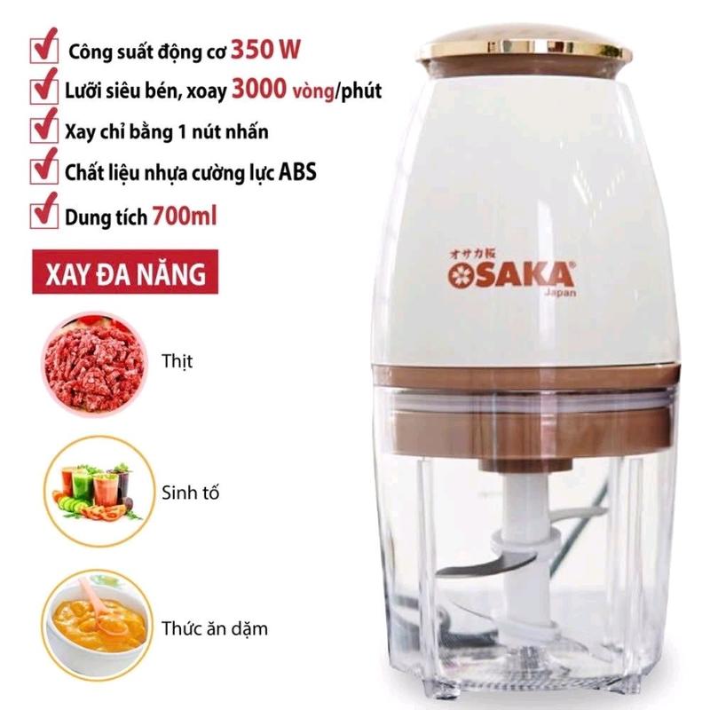 (lOẠI LƯỠI TO) Máy Xay Đa Năng OSAKA 350W Đa Năng, Xay Sinh Tố Thịt Đa Dạng
