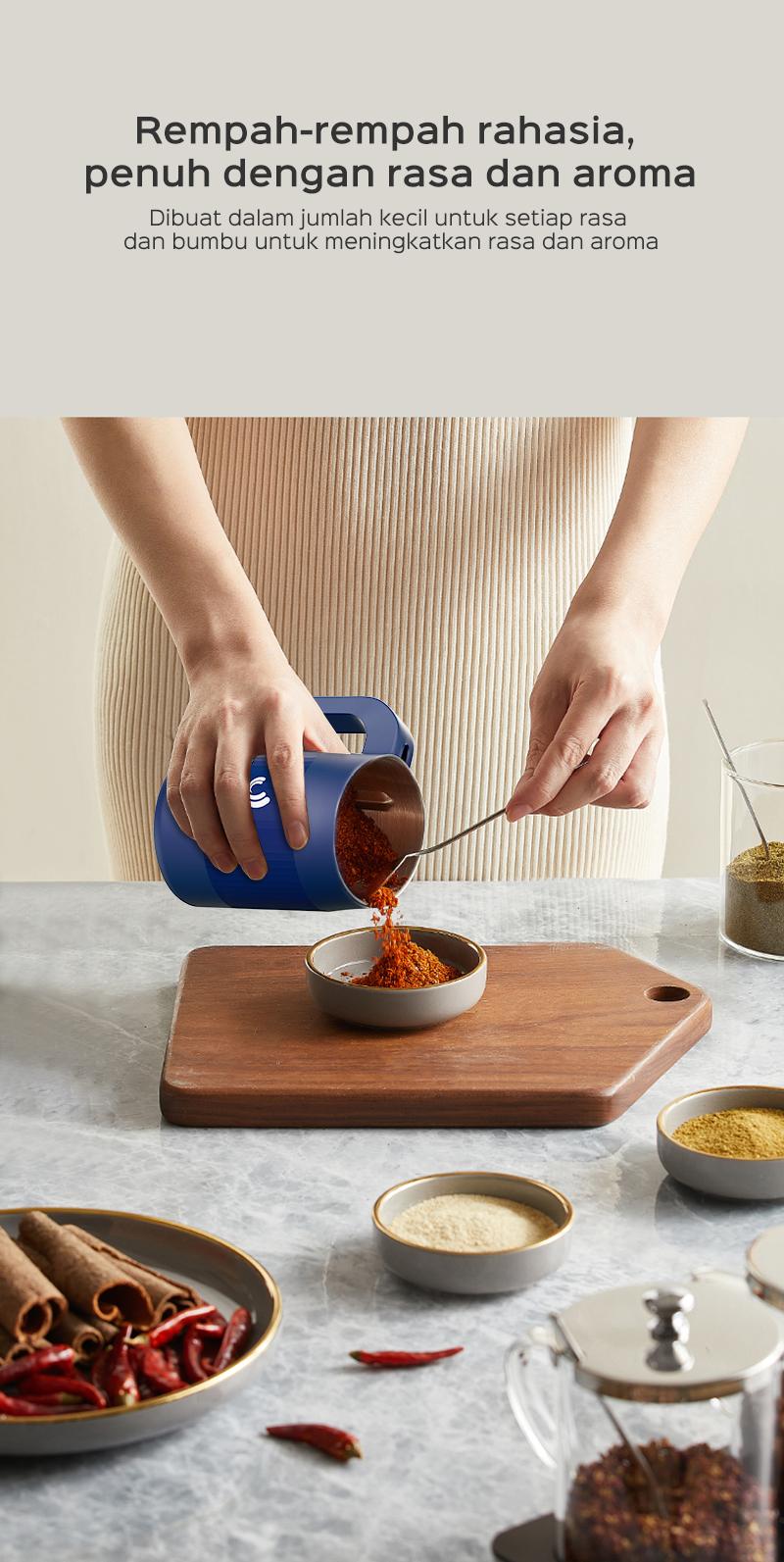 [COD] HAN RIVER Grinder Handheld Electric Serbaguna Bumbu Grinder Blender Serbaguna Giling Biji Kopi Penggiling Kopi kering