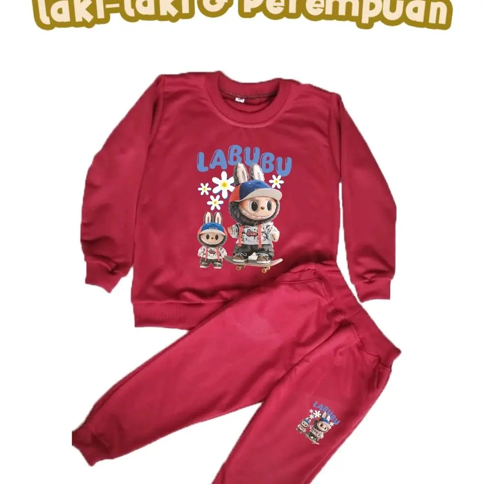 Promo guys!!! Stelan Joger anak viral Labubu skateBoard berbahan lembut Fashion