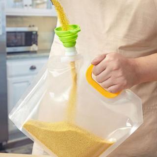 {TST} COD- Kantong Kemasan Transparan Pouch Penyimpanan Makanan Anti Jamur Resuable Jerigen Air Lipat Portable Kantong Penyimpan Makanan Refillable Water Bag Serbaguna 3