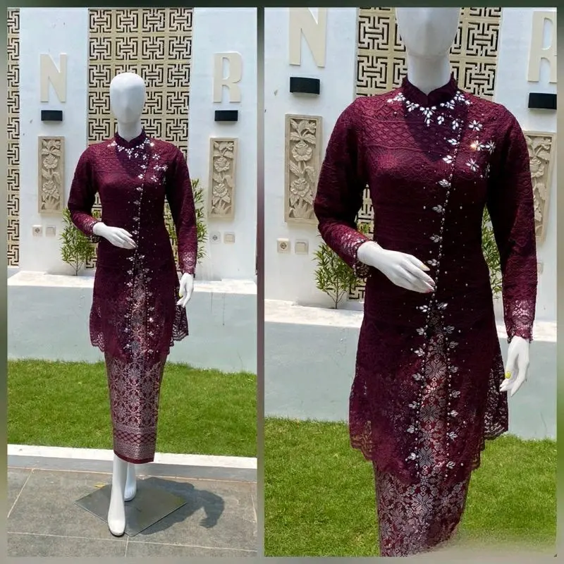 Stelan Kebaya Pesta | Kebaya Janggan | Kebaya Janggan Rok Songket | Set Kebaya Wisuda | Kebaya Viral