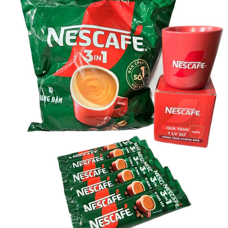 Nescafe 3in1 - Bộ Sưu Tập Nescafe 3in1 MUA 1 Tặng  1 Ly Cà Phê Đỏ Kèm Trong Gói sevensens  cà  phê sữa cà  phê  maccoffee nescafe  organic  coffee