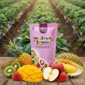 MIX FRUITS SPECIAL KERIPIK BUAH MIX PREMIUM DURIAN MONTONG KIWI STRAWBERRY POUCH PREMIUM 75 GR