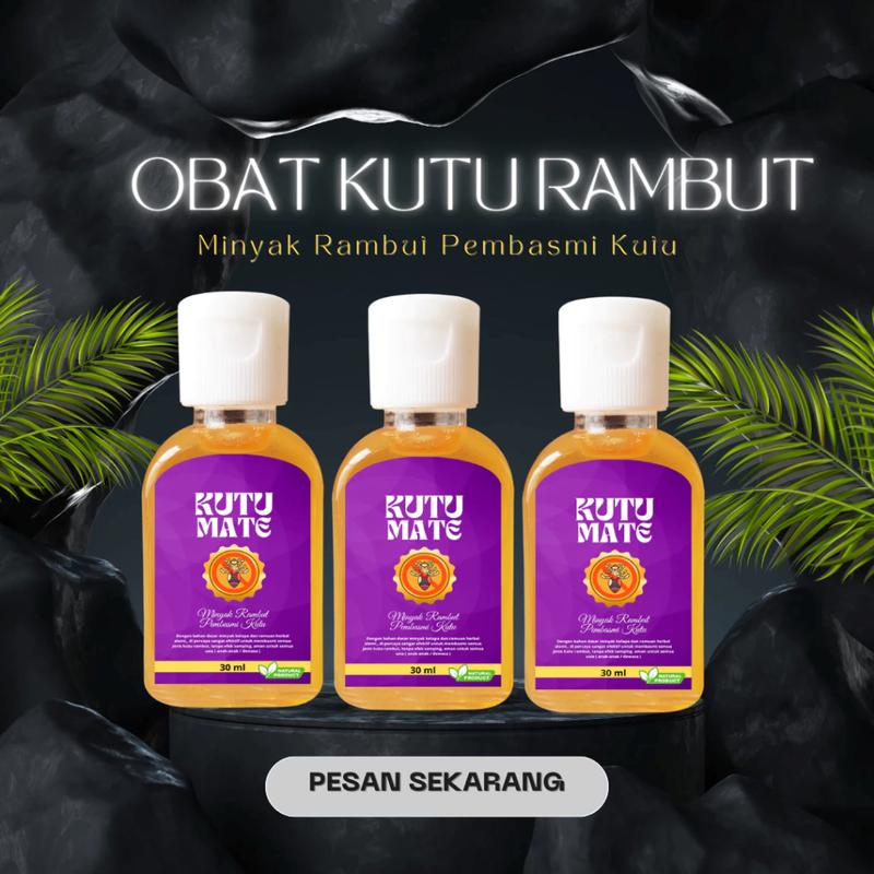 BR MINYAK PEMBASMI KUTU RAMBUT AMPUH CAP KUTUMATE 4