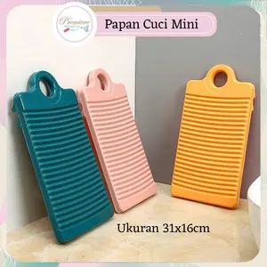PSM - Papan Cuci Baju Mini Portable Serbaguna / Alas Penggilas Pakaian Plastik