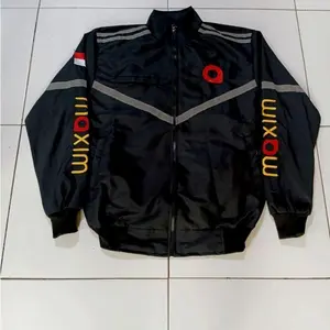 Jaket Bomber Hitam Maxiim - Jaket Driver - Jaket Driver Maxim - Jaket Motor Pria anti angin full bordir